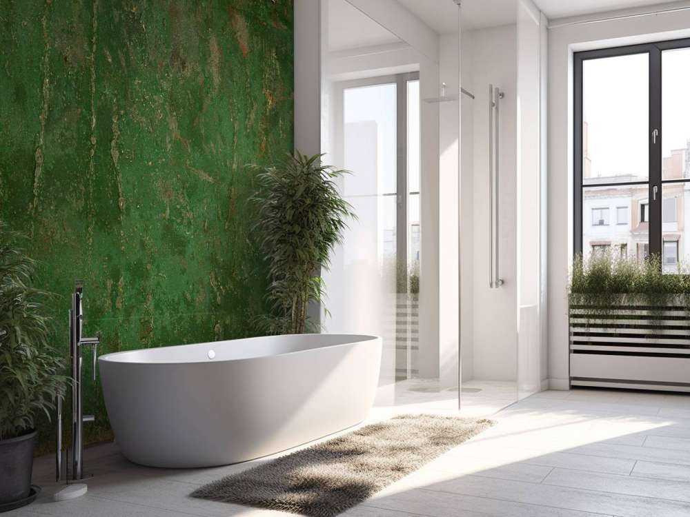 Métal oxydé vert