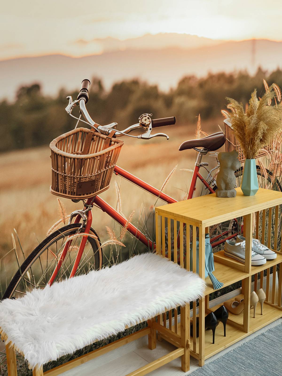 Vélo vintage en été