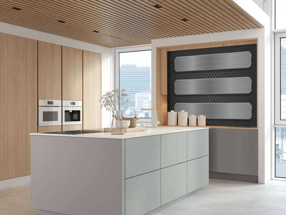 Fond métallique avec plaques