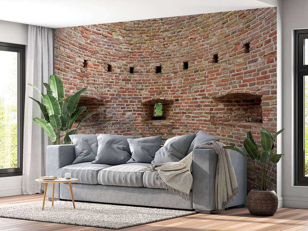 Mur d'enceinte courbe de la ville