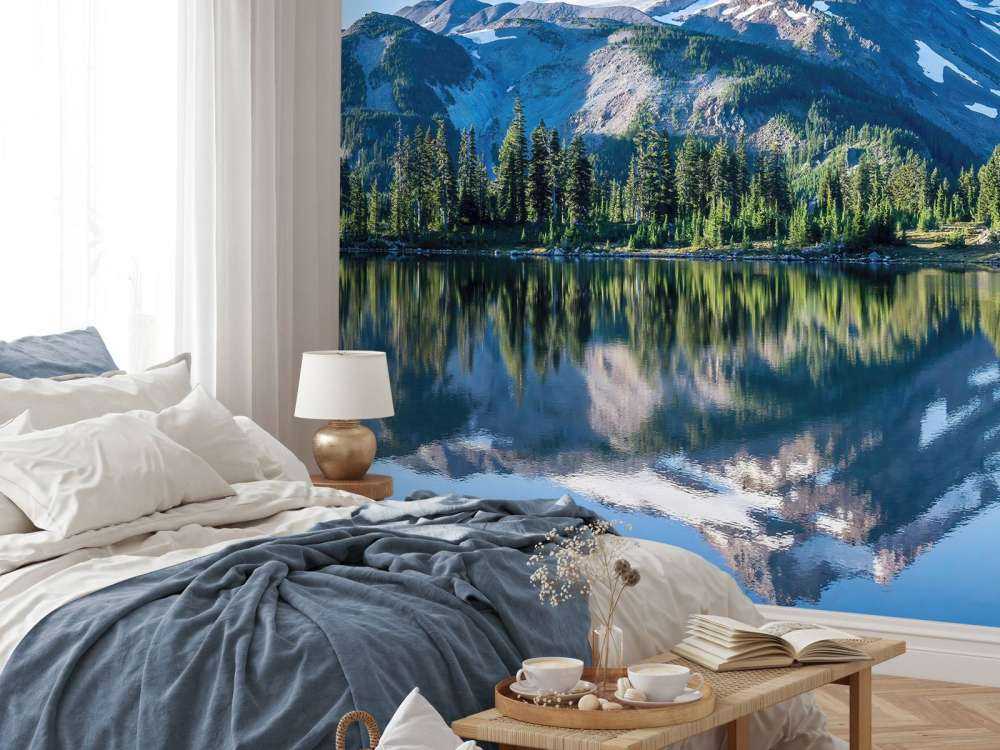 Photo fond d'écran montagnes de neige