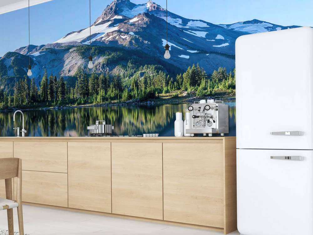 Photo fond d'écran montagnes de neige