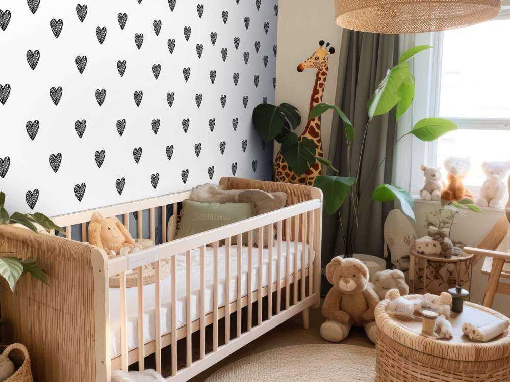 Coeurs noirs dessinés