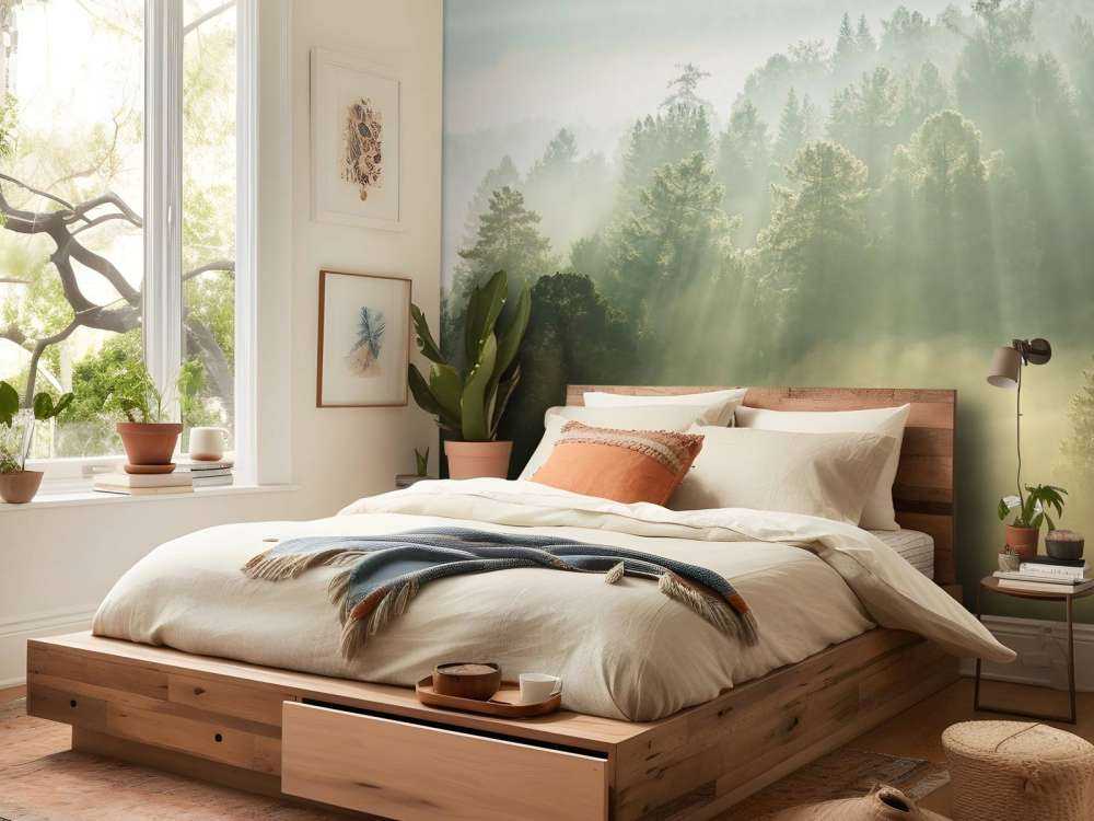 Lever de soleil entre les collines