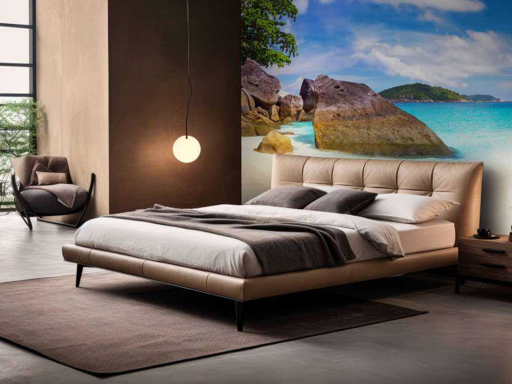 Photo panoramique d'une plage tropicale