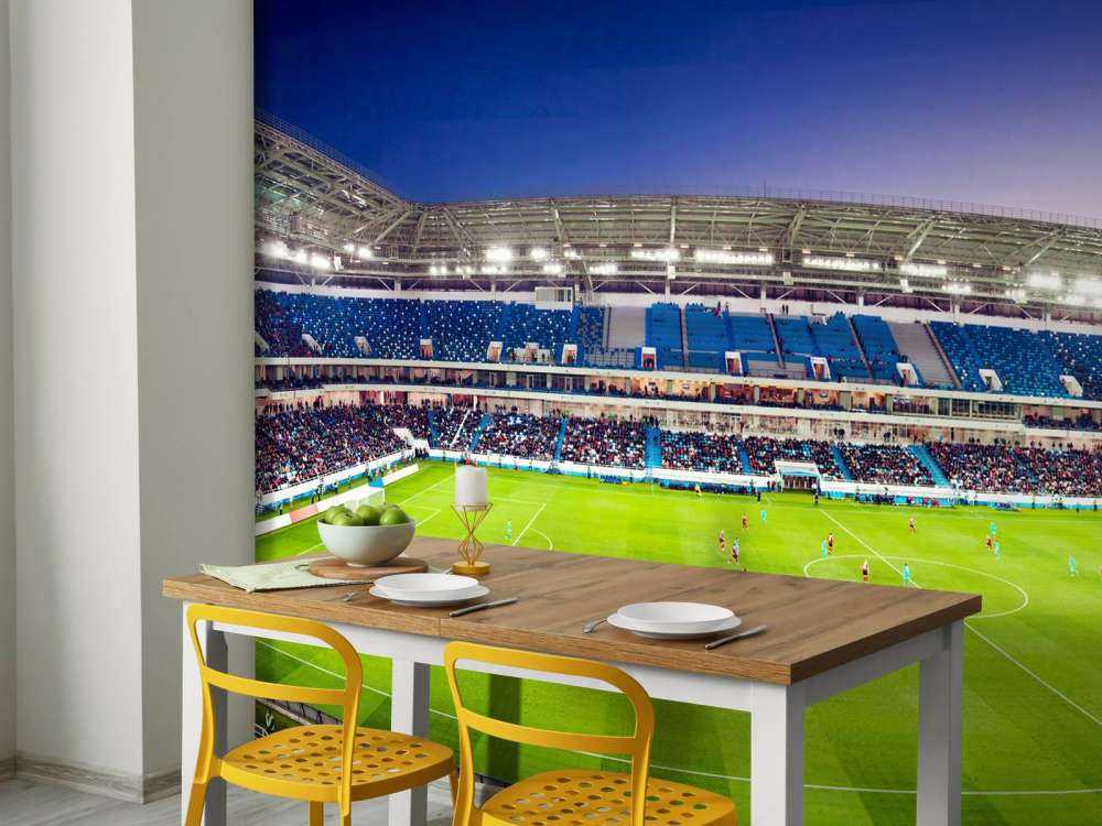 Panorama du stade de football