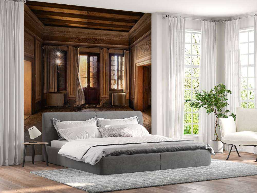 Palais en ruines abandonné