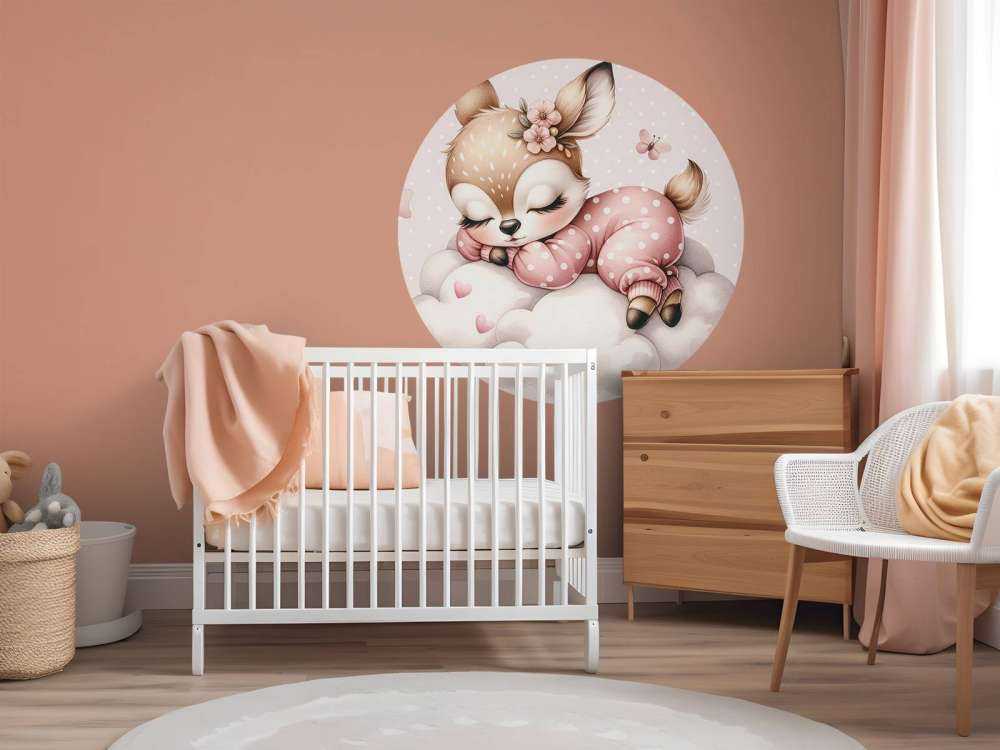 Bambi endormi sur un nuage