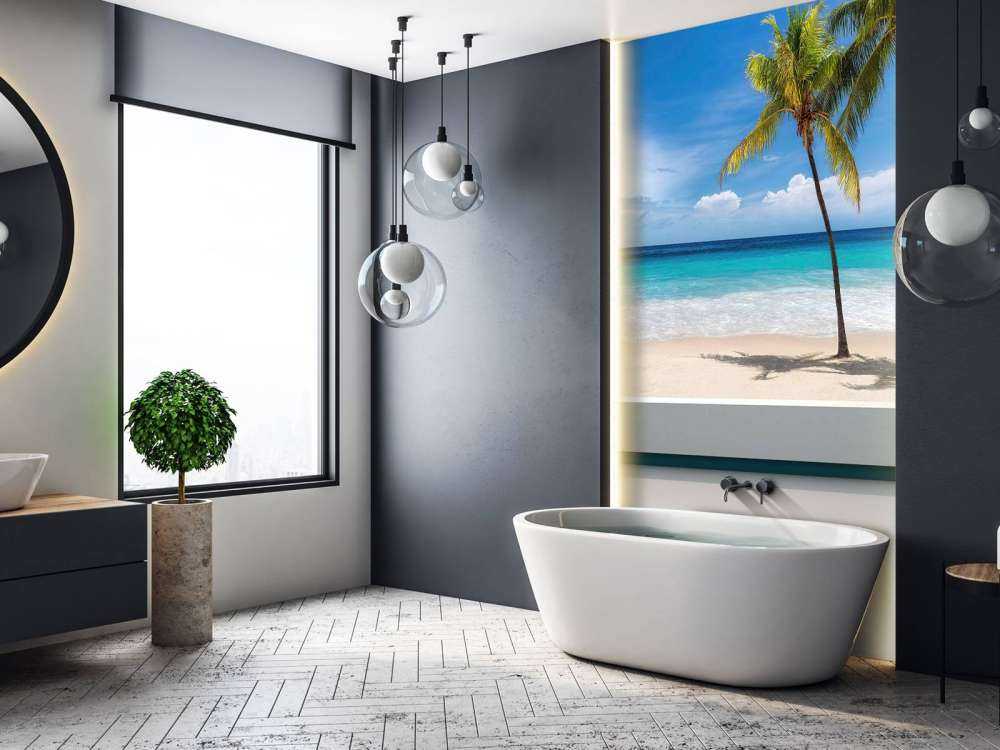 Vue sur une plage tropicale