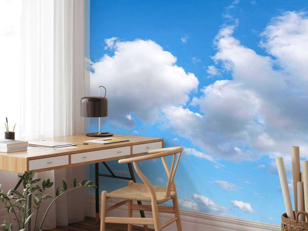 Nuages blancs dans un ciel bleu