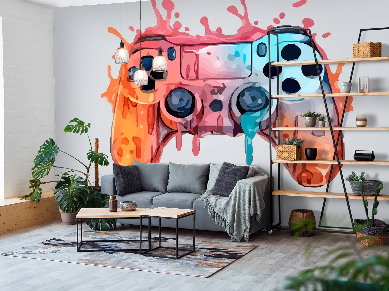 Aquarelle Gamer Éclaboussure