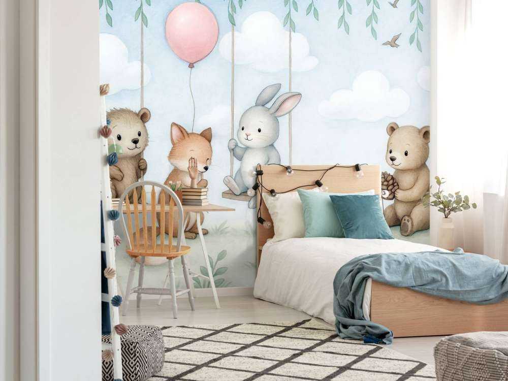 Amis des bois dans le jardin de printemps