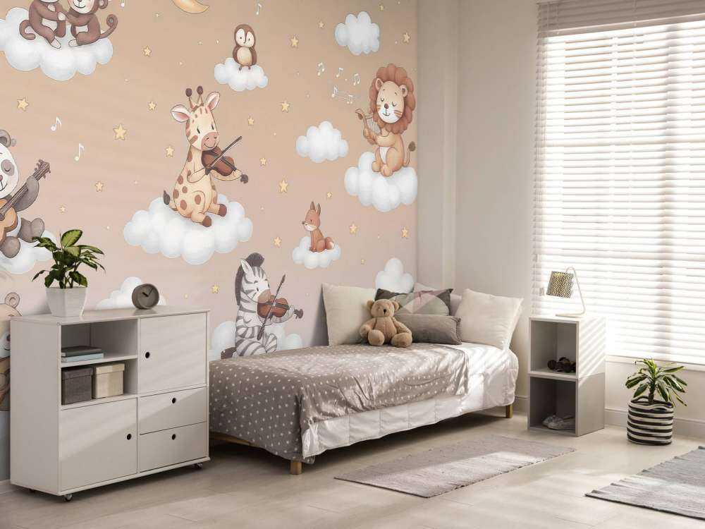 Concert d'oiseaux dans les nuages - sable