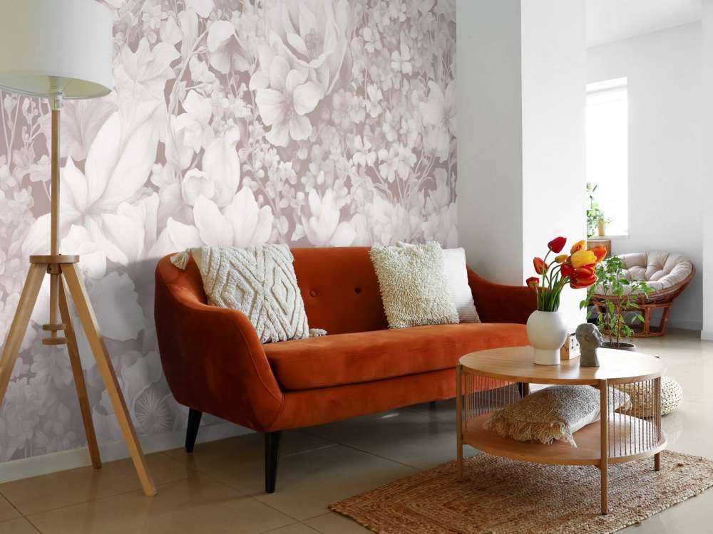 Festival des fleurs sans couture - vert doux