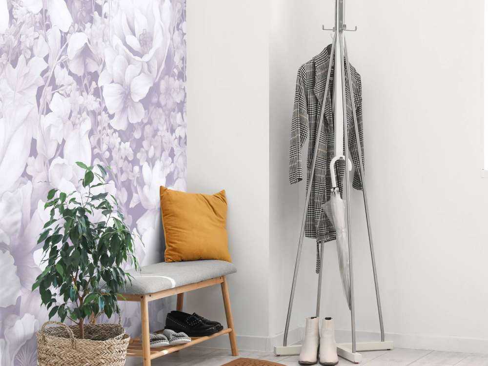 Festival de fleurs sans couture - violet doux