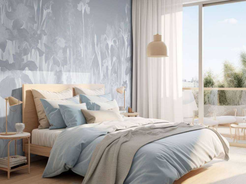 Printemps parfumé - bleu ciel