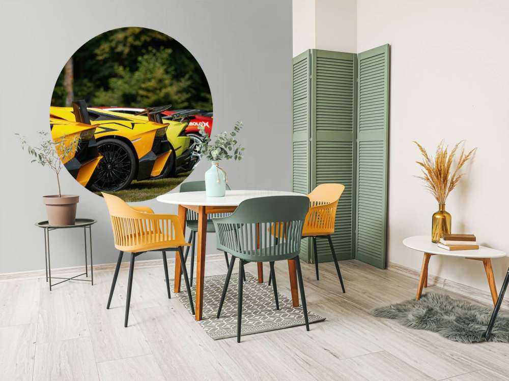 Collection de supercars dans la nature