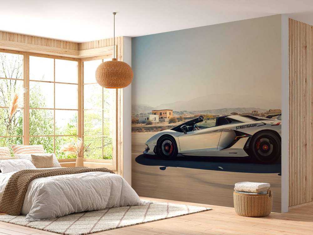 Lamborghini Aventador Roadster dans le désert
