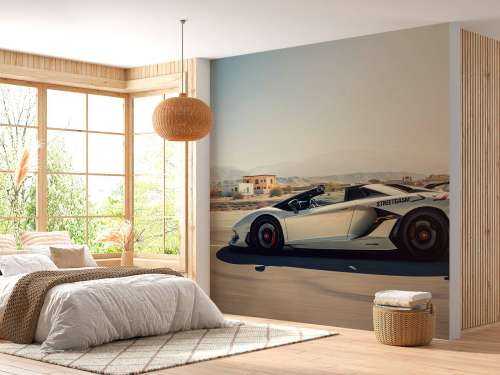 Lamborghini Aventador Roadster dans le désert