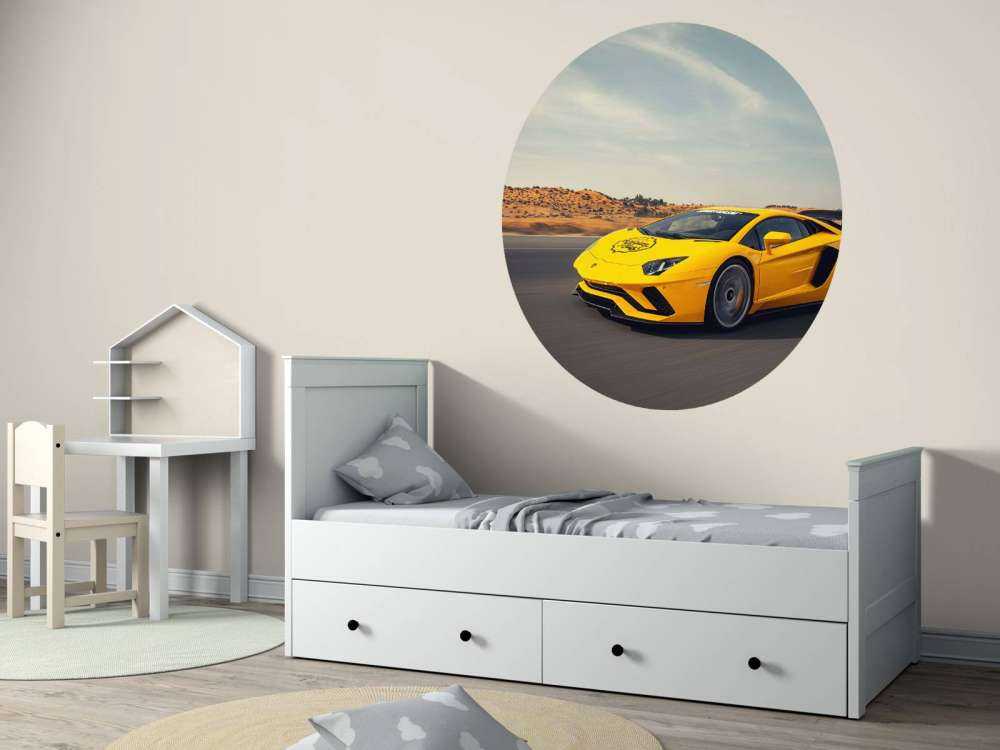 Lamborghini Aventador en action