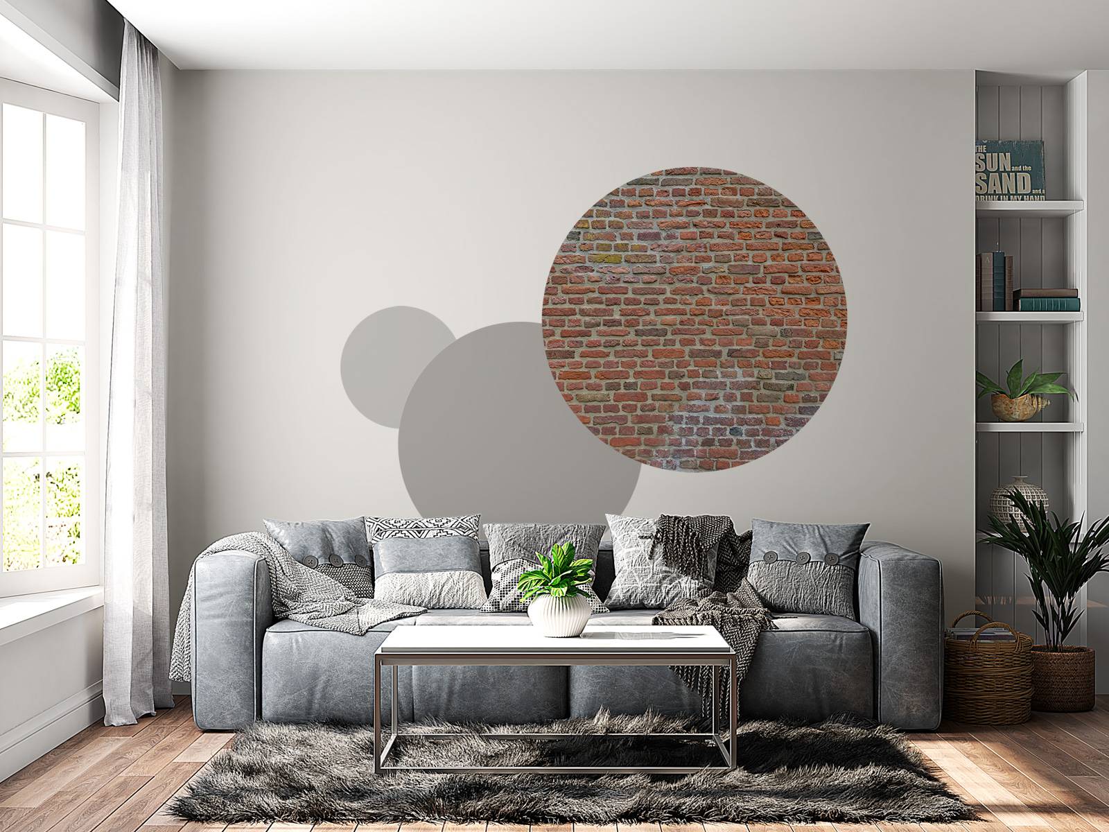 Mur avec de grandes et petites briques