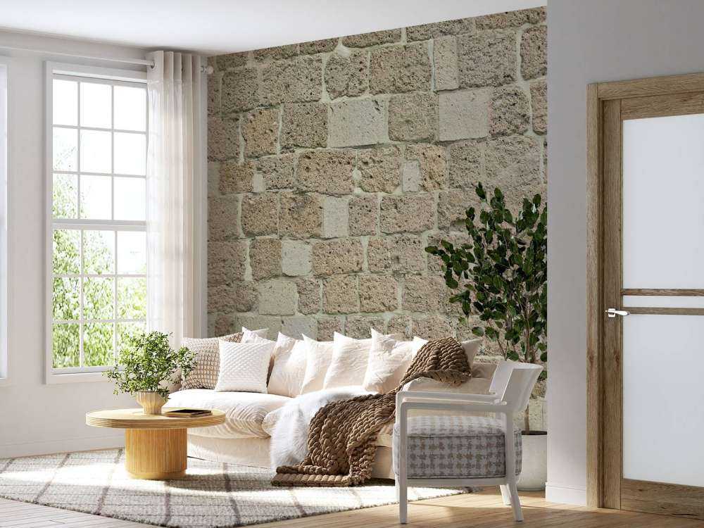 Mur avec de grosses briques