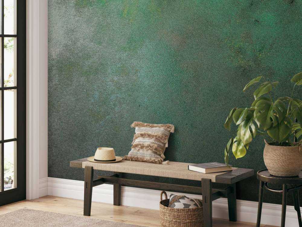 Acier teinté vert