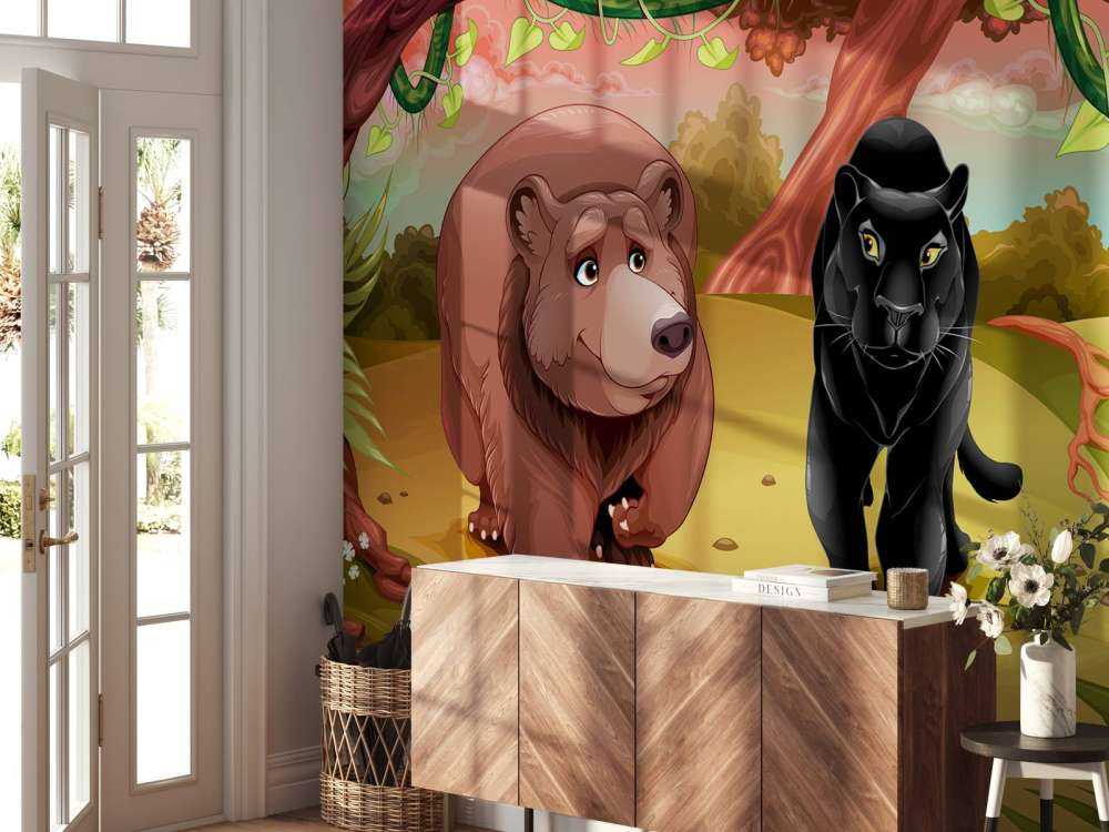 Des animaux de la jungle sympathiques
