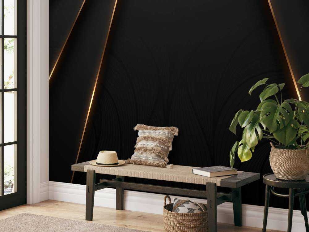 Lignes dorées ornées