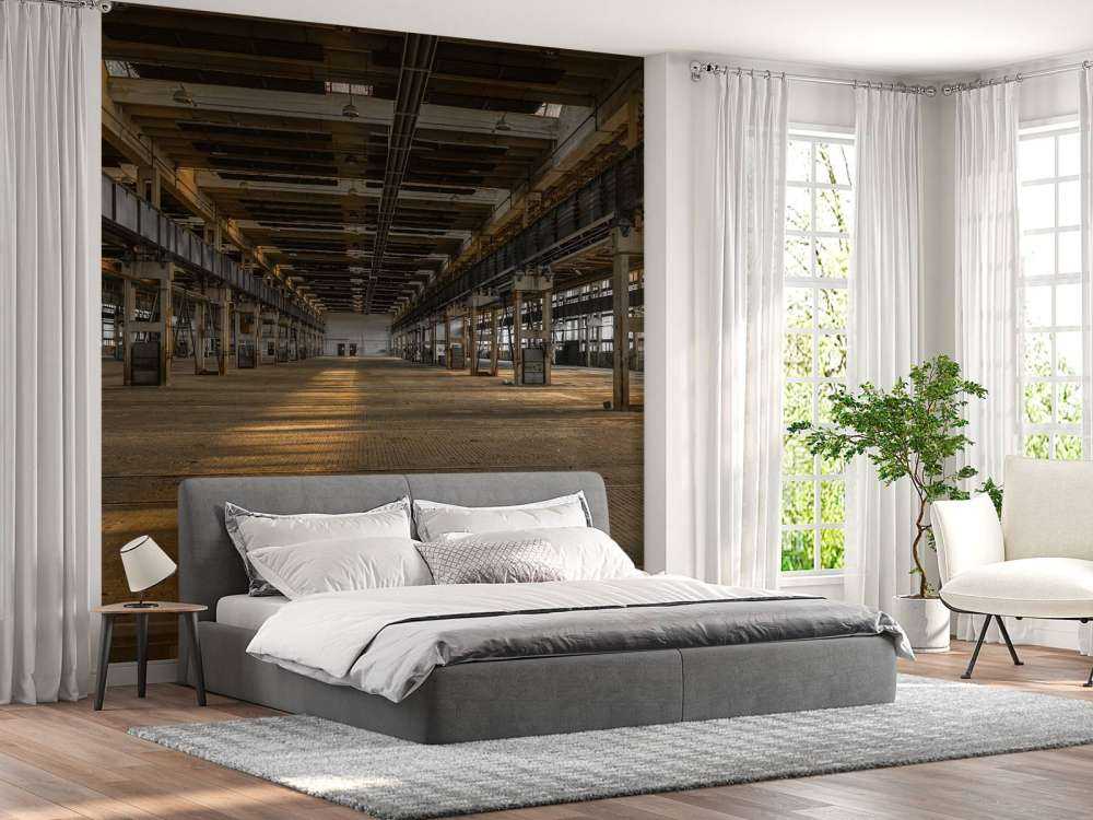 Vieux garage abandonné