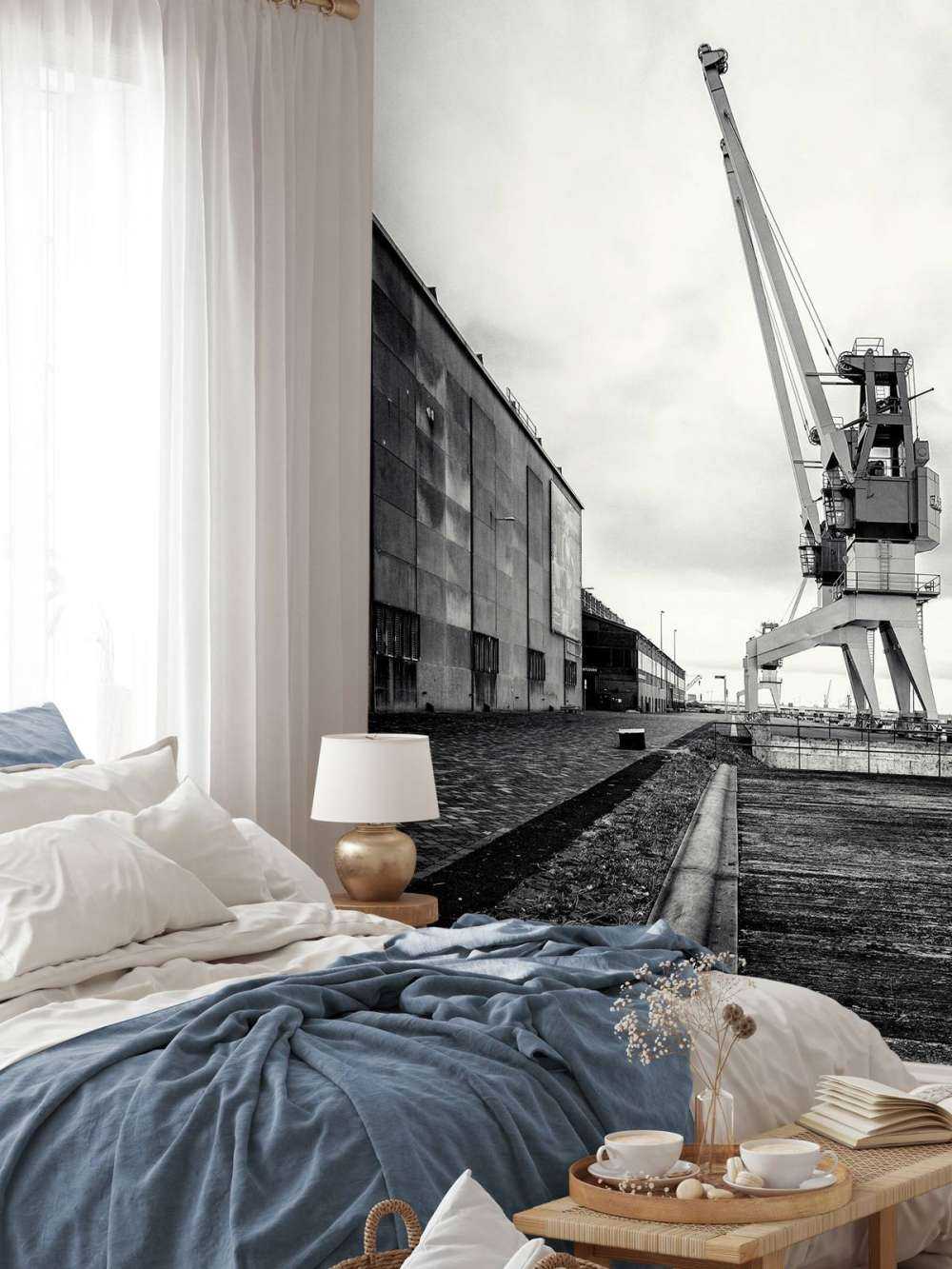 Grue portuaire sur l'ancien site RDM Heijplaat Rotterdam 