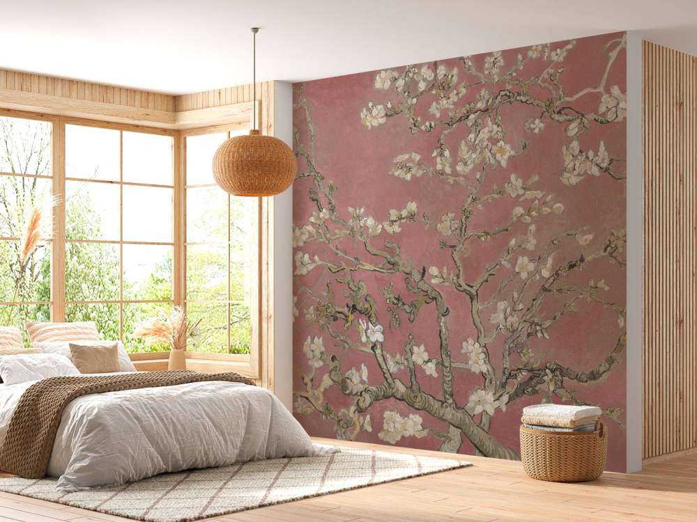 Fleur d'amandier colorée