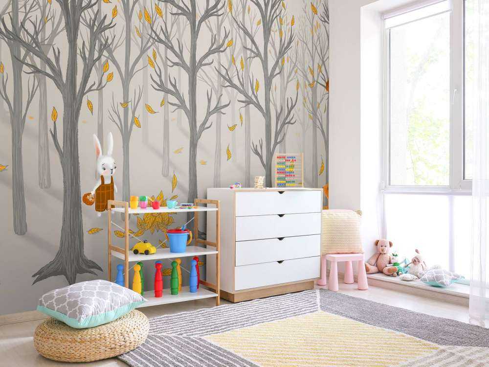 Animaux de la forêt en automne