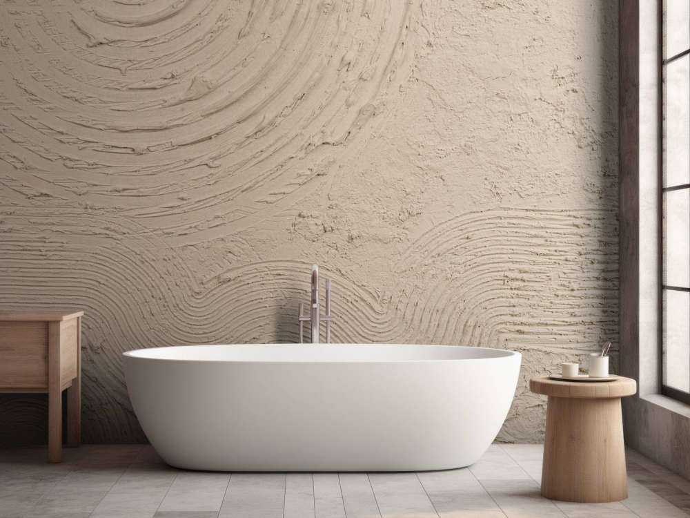 Formes et lignes organiques en taupe