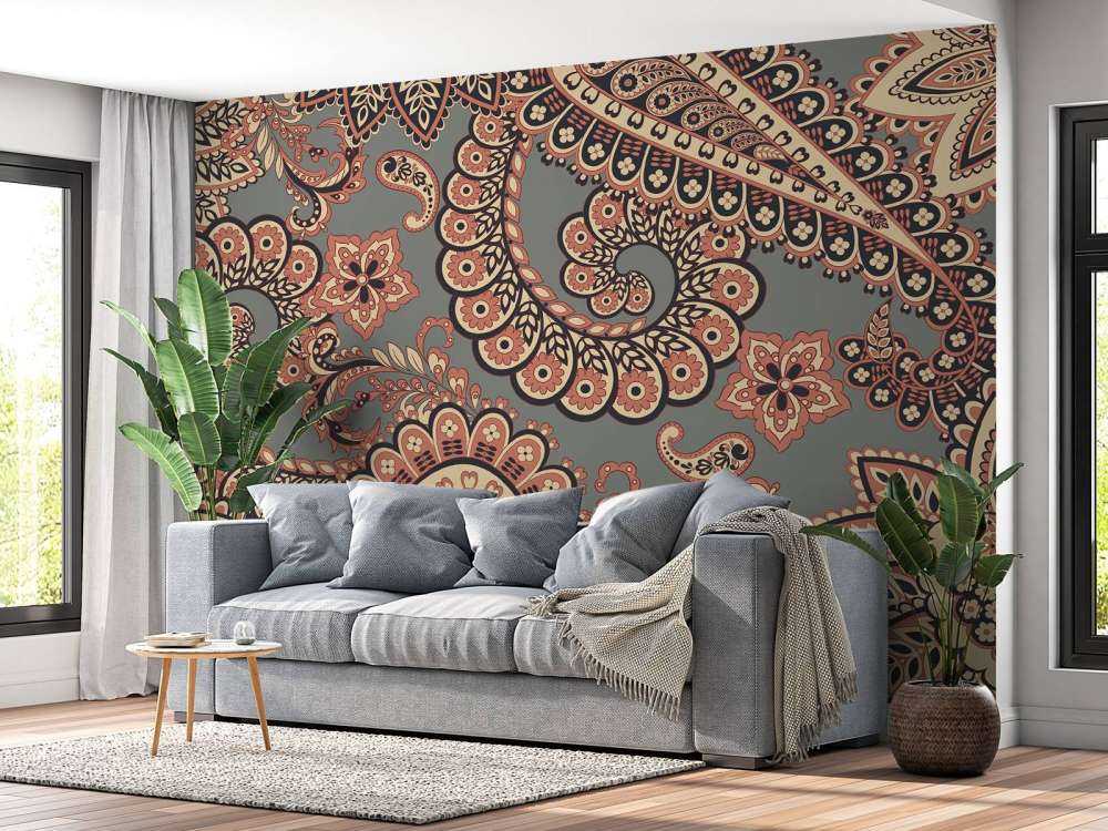 Motifs de fleurs indiennes anciennes