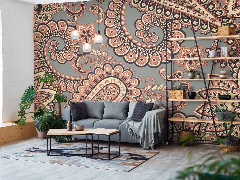 Motifs de fleurs indiennes anciennes