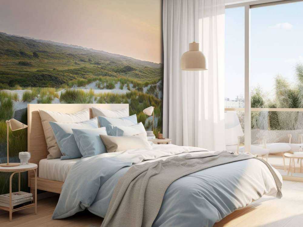 Coucher de soleil dans les dunes