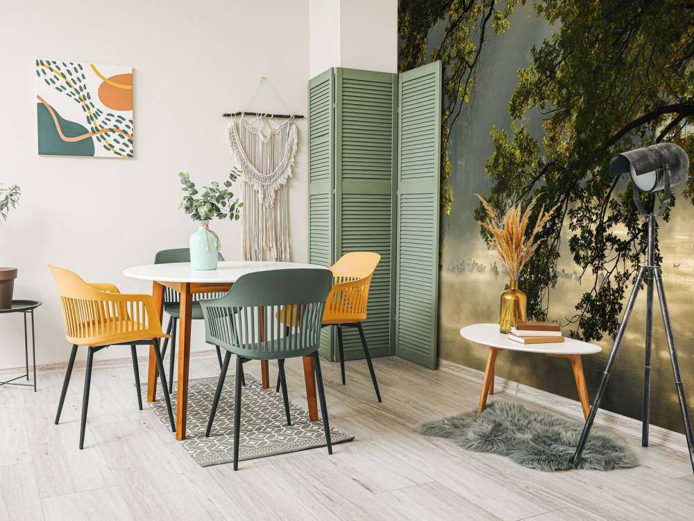 Branches en surplomb au-dessus de l'eau