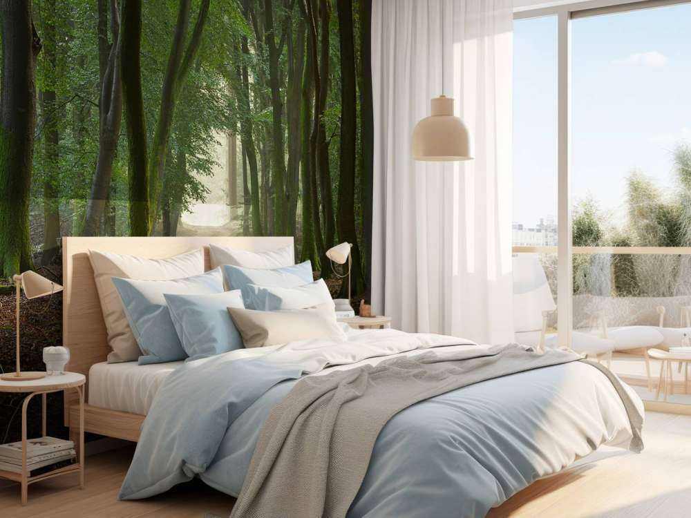 Sentier de sable dans la forêt