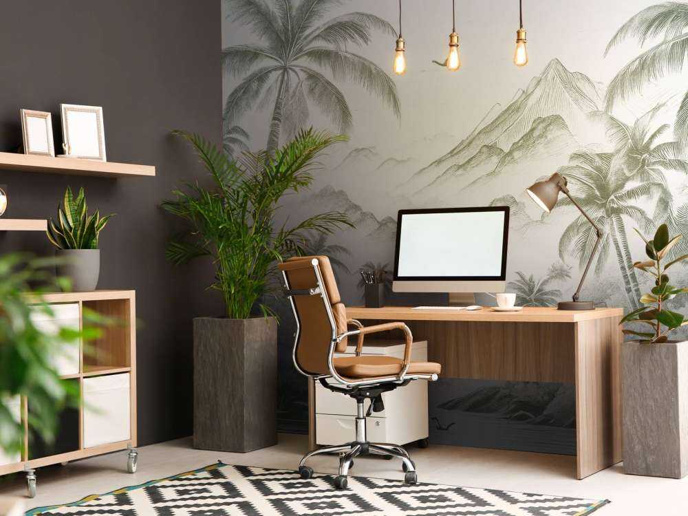 Baie Paisible aux Palmiers, vert