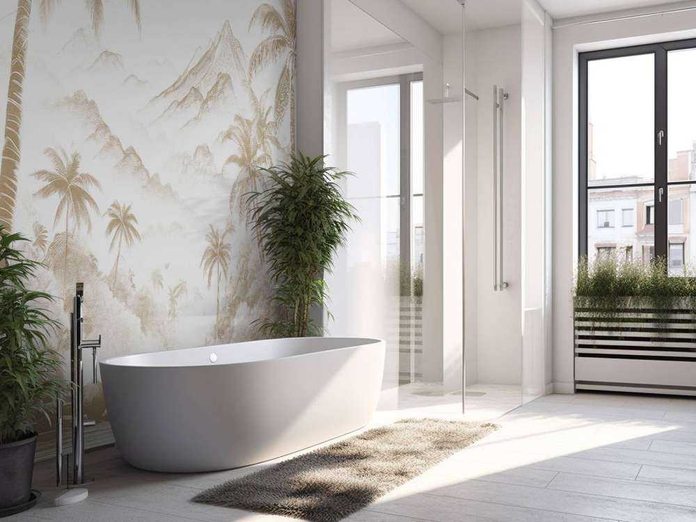 Baie Paisible aux Palmiers, taupe