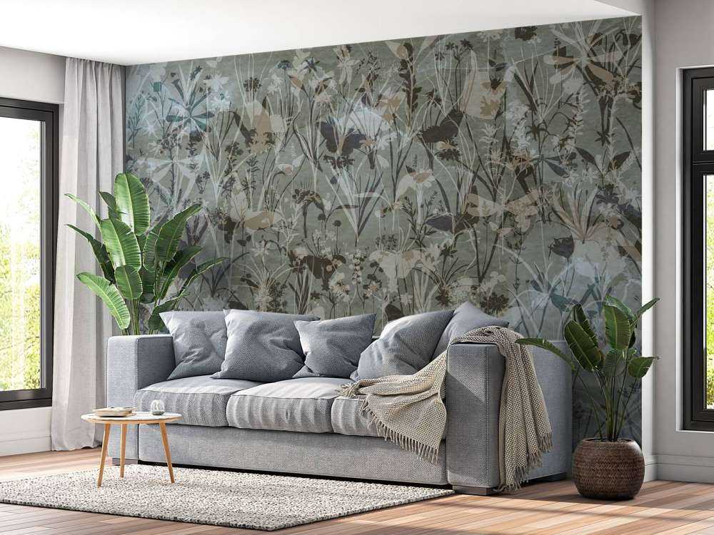 Herbals and Butterflies Double Silhuet 57