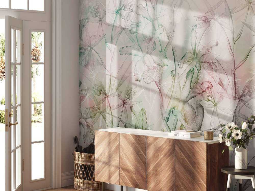 Mirage d'orchidées en pastels doux