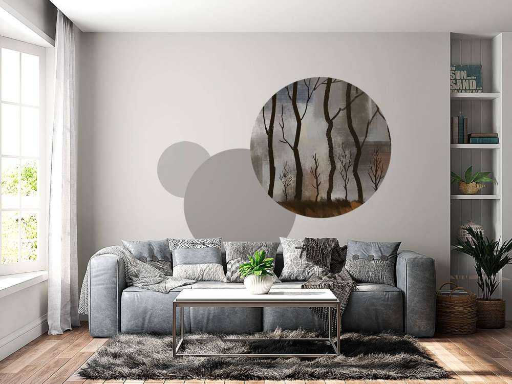 Crépuscule Silence Forêt de cerfs