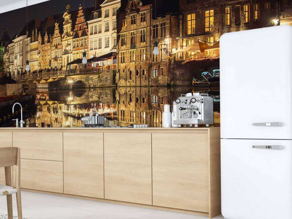 Quai de Korenlei la nuit