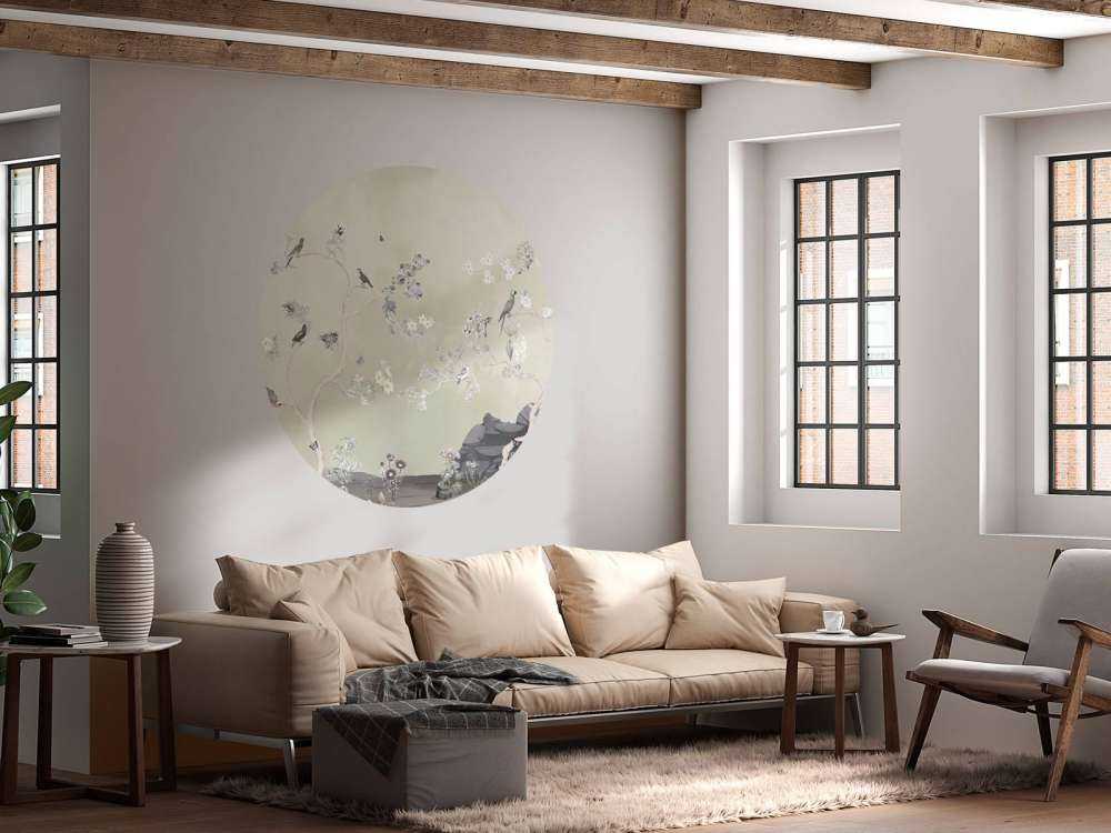 Birds in Garden Panorama 11