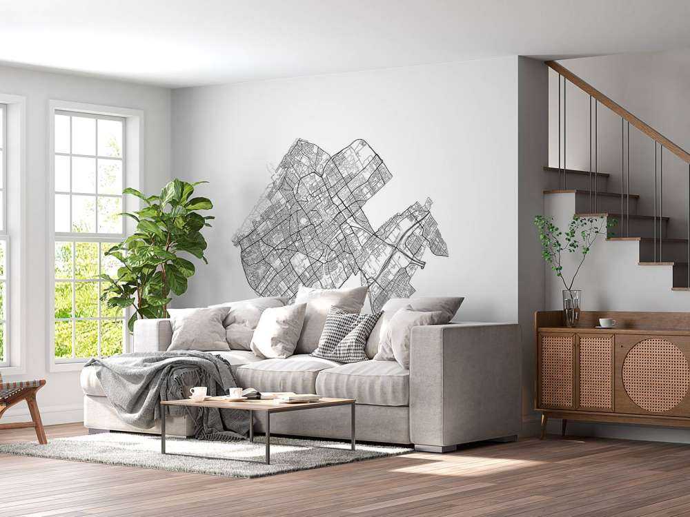 Carte de La Haye, blanc