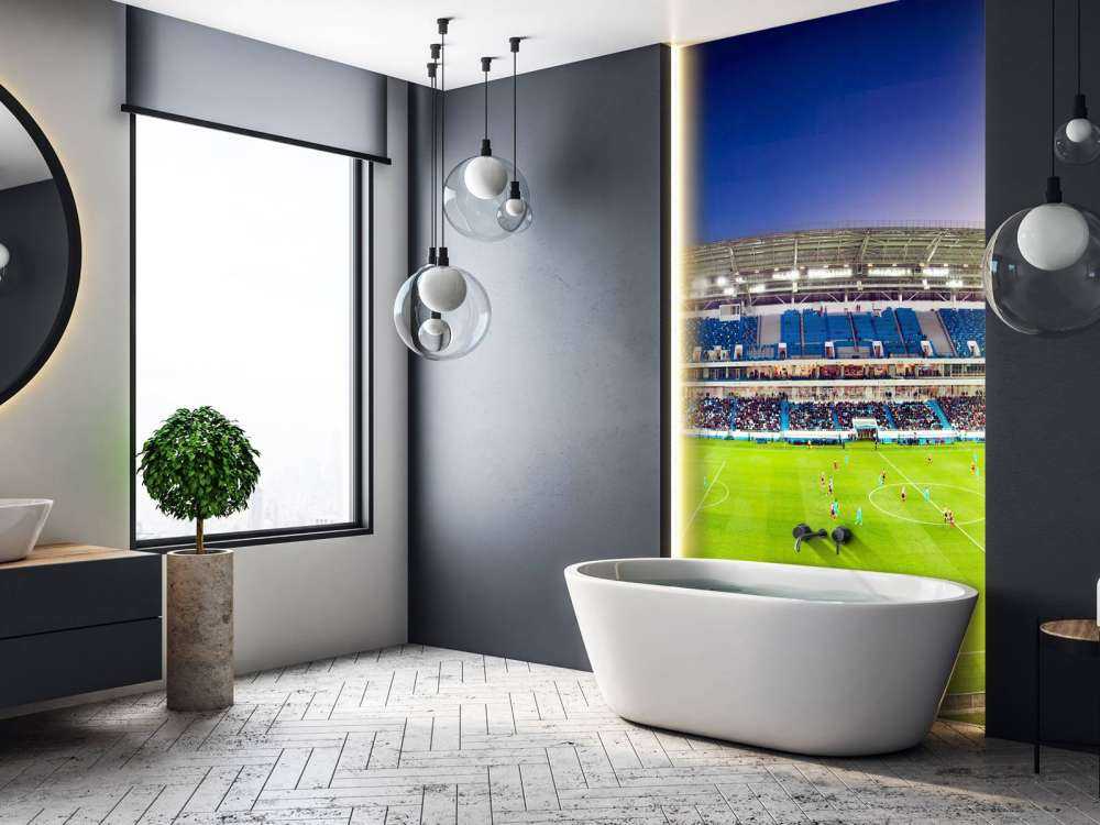 Panorama du stade de football