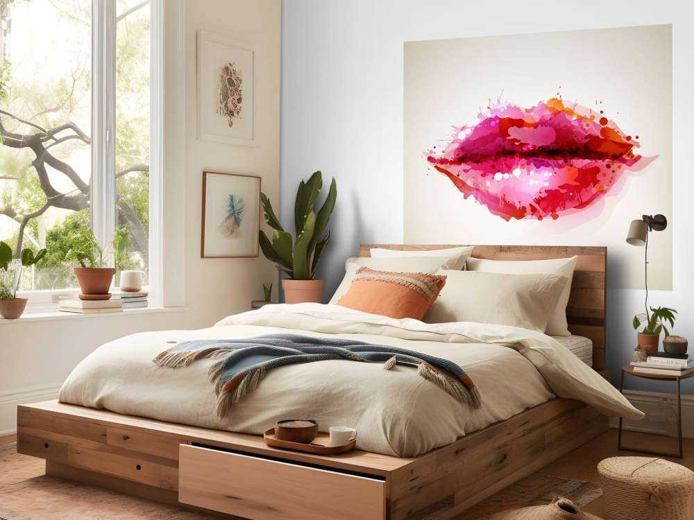 Lèvres rouges de femmes