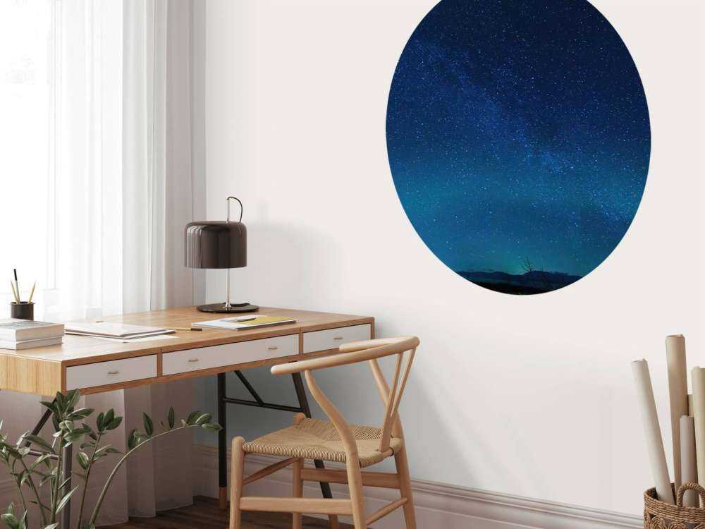 Ciel étoilé avec aurores boréales